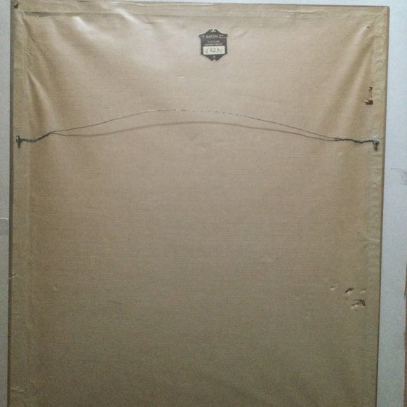 Vintage T.eaton Co wall art cross stich needlepoint embroidery framed two ducks - Picture 3 of 4